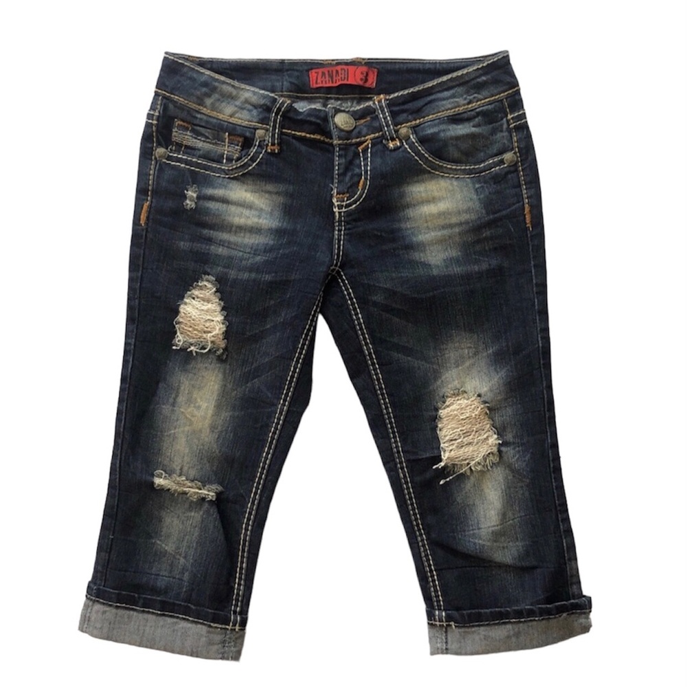 ❌sold❌Zana Di Y2k Jeans Women's Sz 3 Low Rise Vintage Zanadi Capri Y2k Fashion